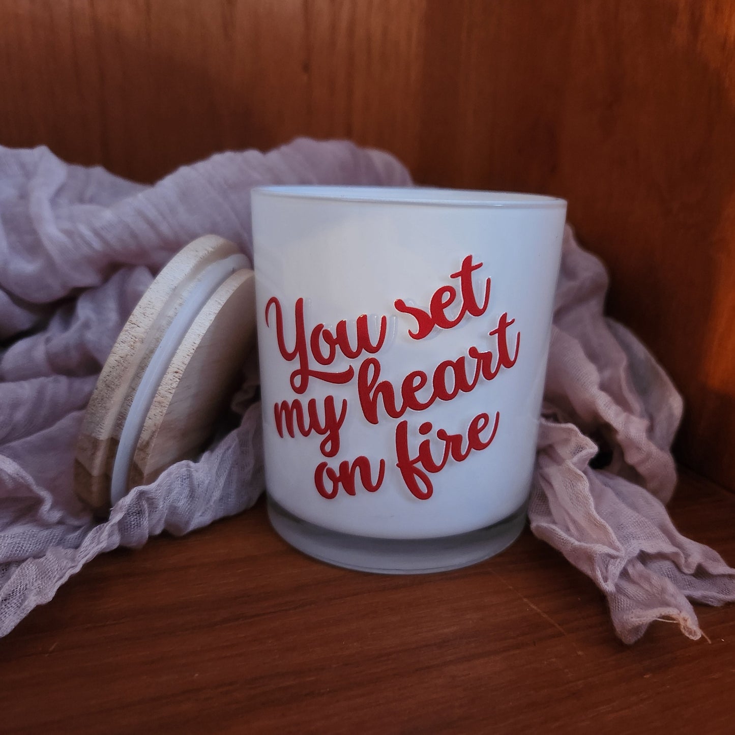 Personalized Label Candle