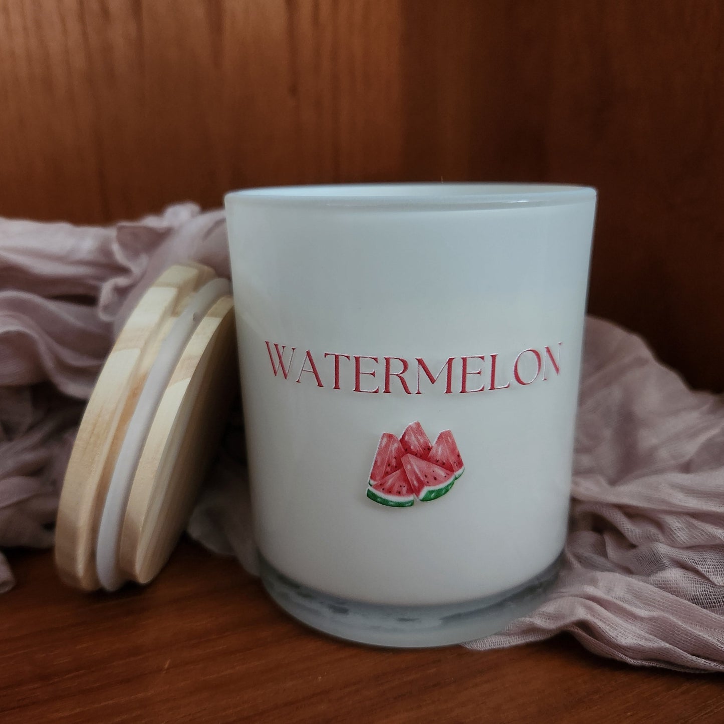Watermelon Label Candle