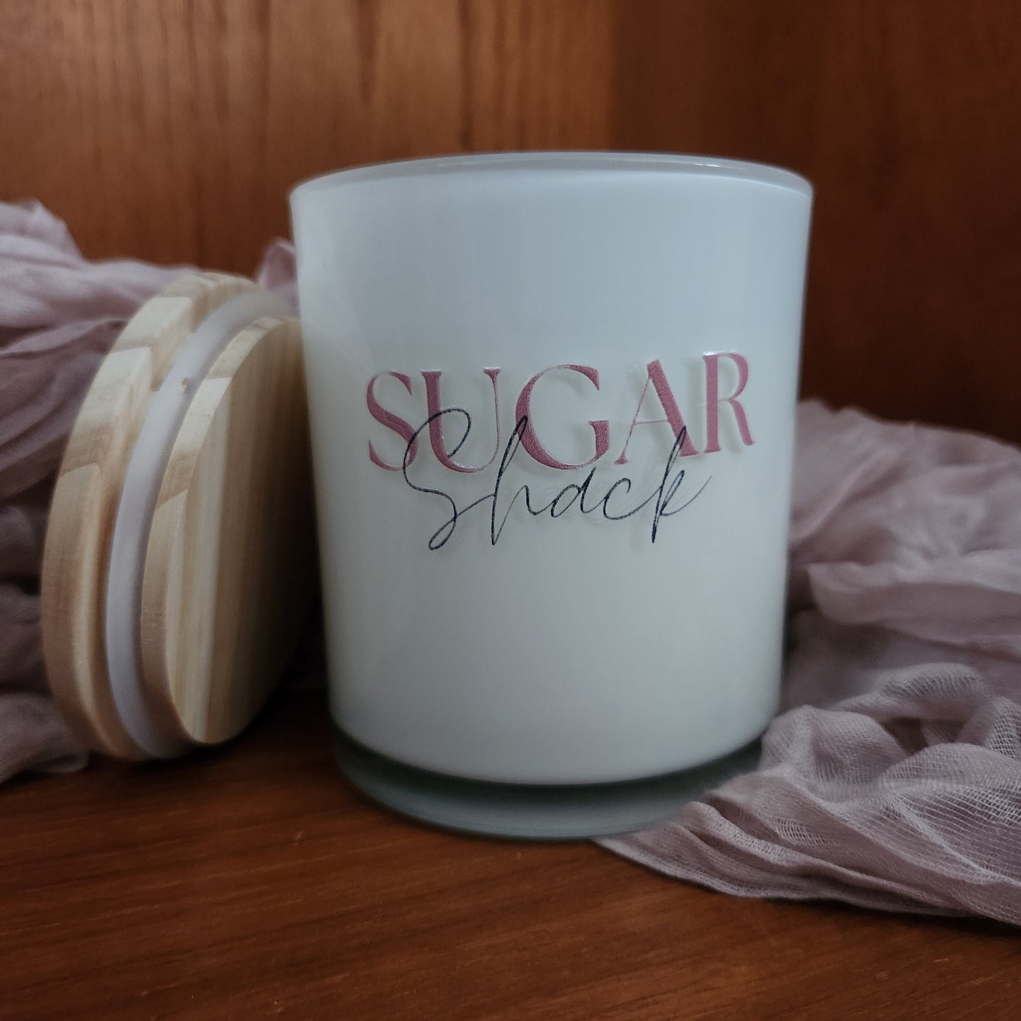 Baked Sugar Label Candle