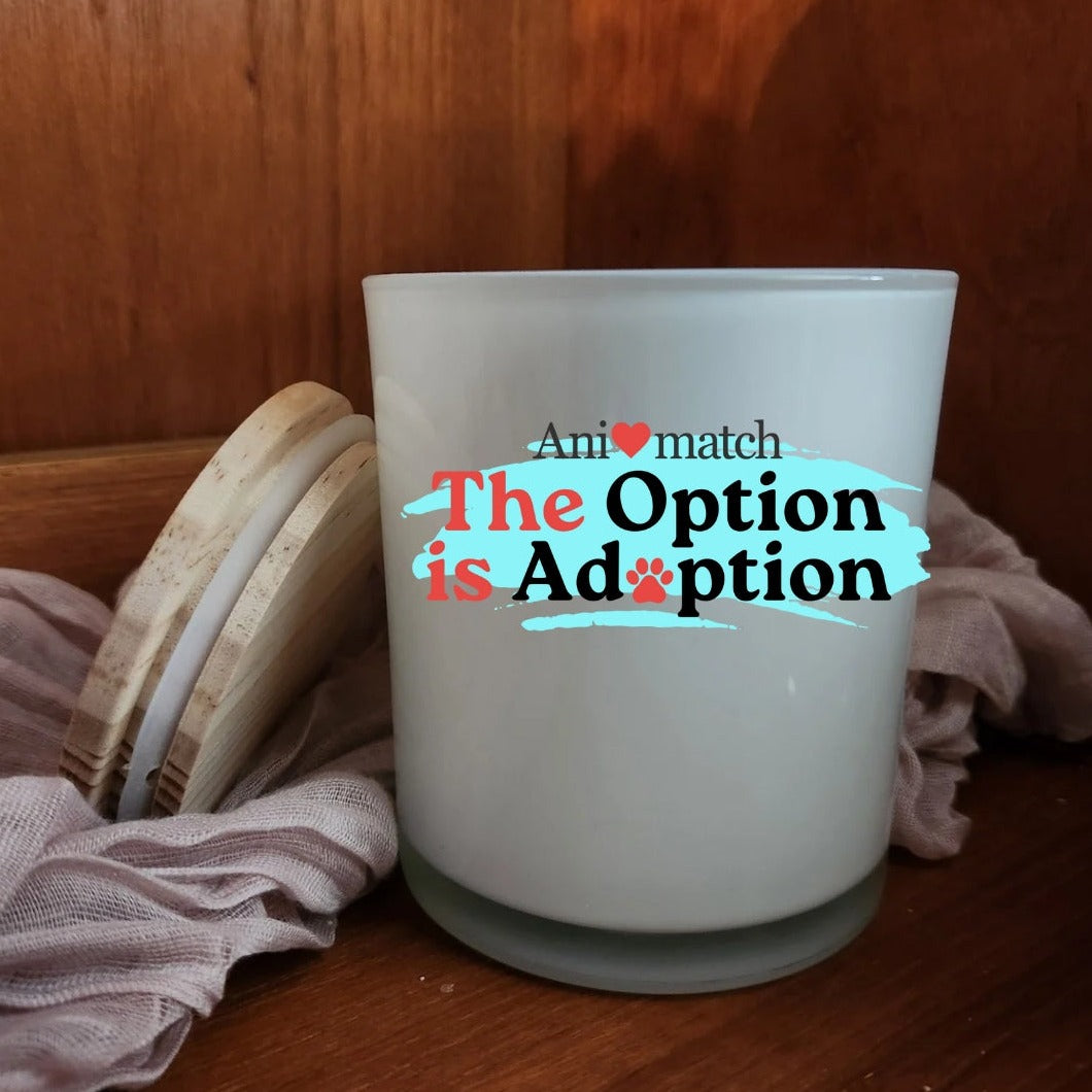 Option is Adoption Label Candle